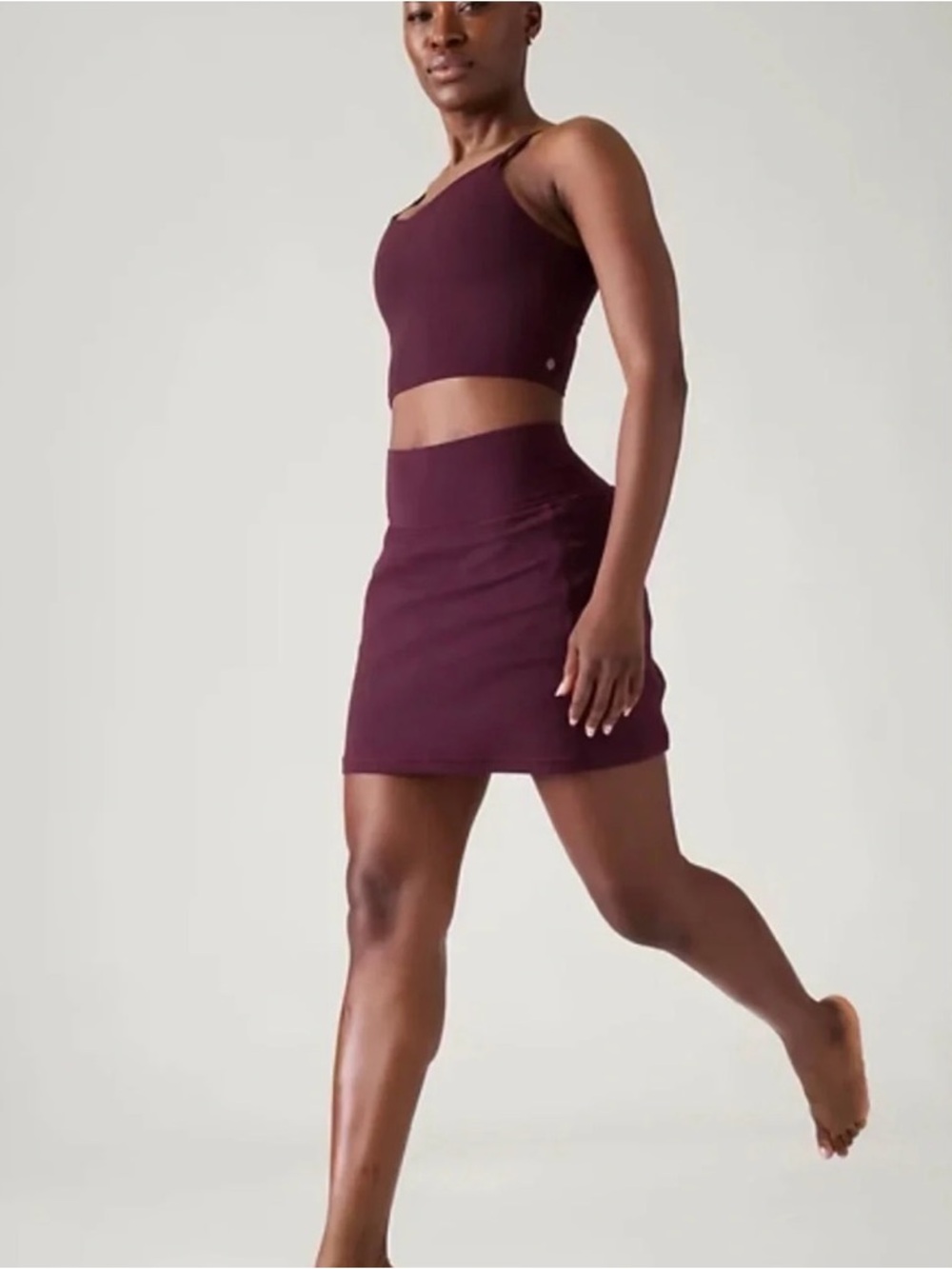 Deep Plum Athleta Skort with Side Pockets